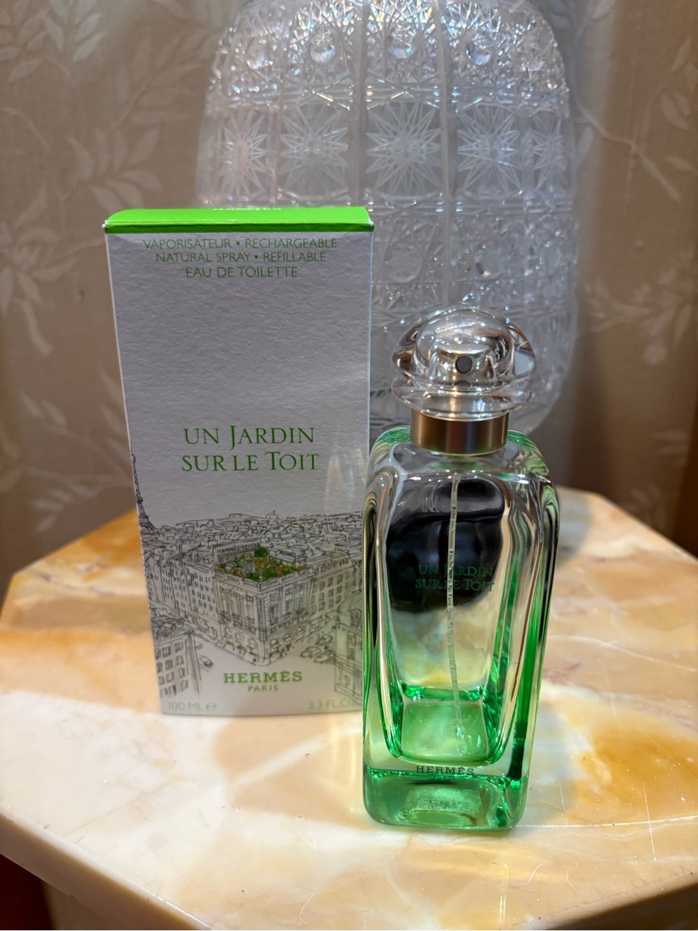 Hermes Empty Fragrance Display Bottle & Box